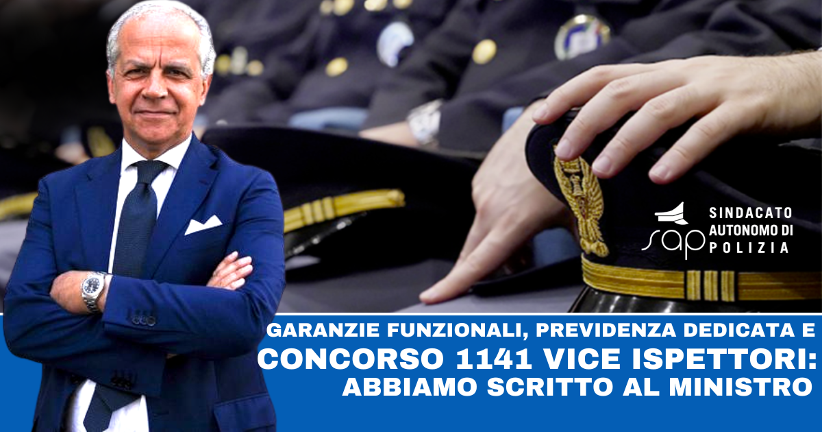 GARANZIE FUNZIONALI PREVIDENZA DEDICATA E CONCORSO 1141 VICE ISPETTORI