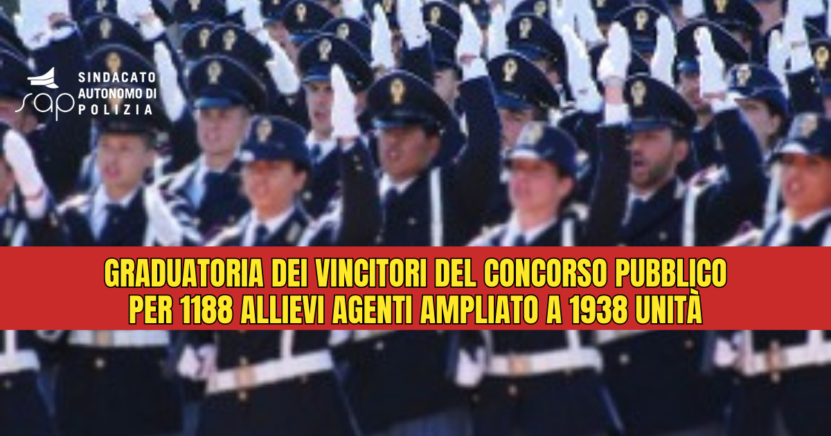 2138 Agenti Polizia 2023 - Elenco vincitori