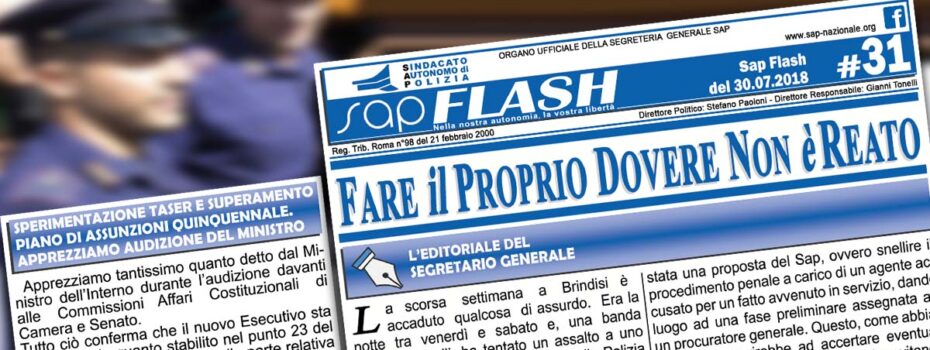 Sap Sindacato Autonomo Polizia