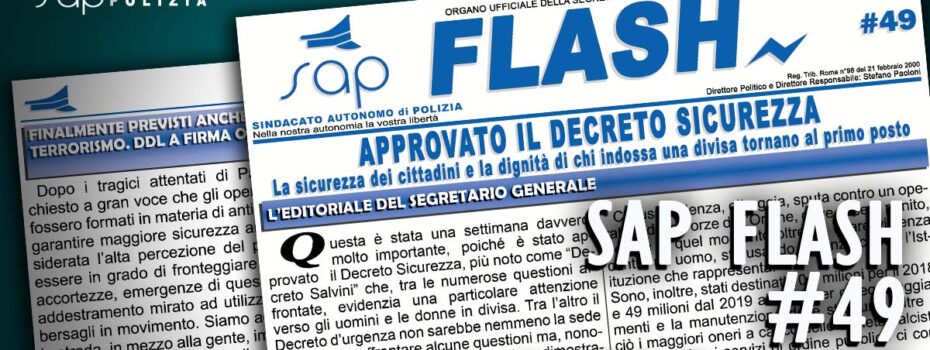 Sap Sindacato Autonomo Polizia