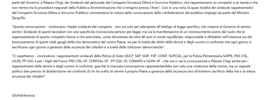 Sap Sindacato Autonomo Polizia