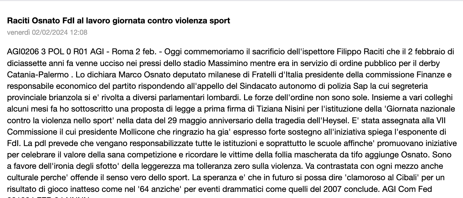 Sap Sindacato Autonomo Polizia