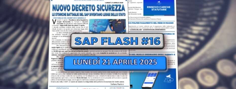 Sap Sindacato Autonomo Polizia