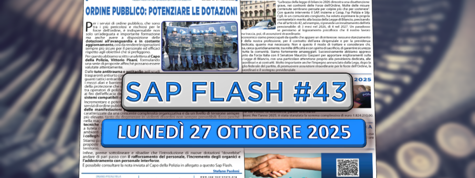 Sap Sindacato Autonomo Polizia